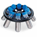 Globe Scientific multi-purpose clinical centrifuge consumables with base unit, used for laboratory sample separation.