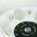Enhanced Clinical Centrifuge by Globe Scientific with 6-place capacity, featuring a compact design and clear control panel.