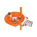 Guardian plastic emergency shower and eyewash station, portable safety equipment for first aid in industrial or laboratory settings.