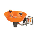 Wall mount eyewash station by Guardian, made of durable plastic, designed for emergency eye rinsing in safety and industrial settings.