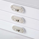 Locking Slide Storage Boxes, White