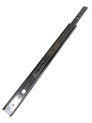 Leica ST5020 telescopic guide rail for repair parts, shown in close-up with focus on metal components and extension mechanism.