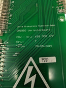 Leica CM1950 distribution PCB repair part, showing a small circuit board with electronic components for maintenance.