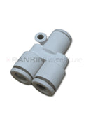 Used Leica CV5030 junction repair part, showcasing the small, precise component for medical imaging equipment.