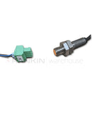 Used Leica CV5030 inductive sensor for repair parts, showing the sensor component with connectors and electronic elements.