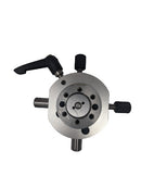 Leica RM2100 series specimen clamp fixture for orientating, used repair part with round barrel design.