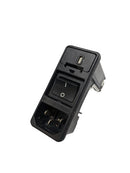 Used Leica RM2155 appliance plug for repair parts, showing the electrical connector with metal prongs and plastic housing.
