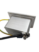 Used Leica EG1160 forceps holder assembly, repair part for surgical or laboratory equipment, shown in close-up image.