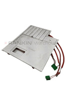 Used Leica EG1160 heating plate replacement part, showing the metal heating element and connection points for repair.