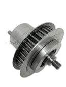 Used Leica drive unit for handwheel assembly, compatible with Leica CM3050 and CM3050 S microscopes, repair part for maintenance.