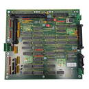 Used Leica CM3050 S Peripheral PCB repair part showing circuit board with electronic components for microscope repair.