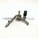 Used Leica ASP300 pressure valve assembly for repair parts, shown in image with detailed view of valve component.