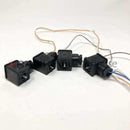 Used Leica ASP300 air valve solenoid harness for repair, showing the electrical connection and wiring components.