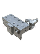 Used Leica CV5030 gripper cart assembly repair part, shown with detailed components for the scanner's paper handling system.