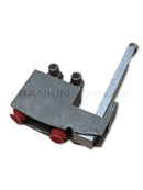 Used Leica CV5030 rocker assembly repair part, showing the small electronic component with metal contacts.