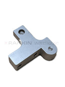 Used Leica CV5030 repair part, left holder, for camera maintenance, showing the metal component with mounting details.