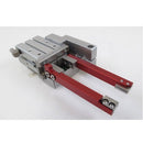 Used Leica CV5030 gripper assembly repair part, showing the mechanical component with metal and plastic parts.