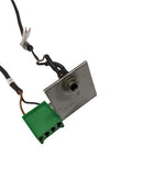 Used Leica RM2155 backlight socket assembly repair part, showing the small electrical socket with connecting pins.