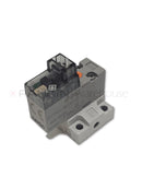 Leica CV5030 3/2 port control valve assembly, used repair part with visible valve components for microscope equipment.