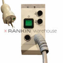 Used Leica EG1160 mains inlet assembly for 100-120V repair parts, showing the electrical inlet component.