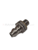 Used Leica CV5030 miniature bolting with grommet repair part, showing small metal components for equipment maintenance.