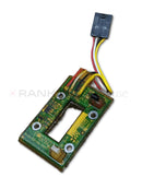 Used Leica BOND-MAX S21.1923.110 container sensor PCB repair part, showing the circuit board with electronic components.
