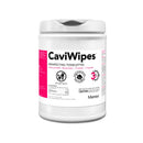 Matrex CaviWipes disinfecting wipes in a container, used for cleaning and sanitizing surfaces and equipment.