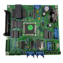 Microm HM 550 CPU board repair part, close-up of green circuit board with electronic components and connectors.