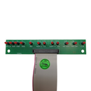 Used Microm HM 550 diagnostic LED board for repair, featuring multiple LED indicators on a small circuit board.