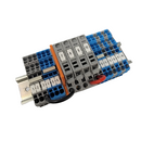Used Microm Clamping Strip Terminal A for HM 550 repair parts, showing the metal terminal with attachment points.