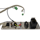 Used Microm HM 550 mains switch plate assembly for repair, showing the electrical switch and mounting hardware.