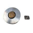 Used Microm HM 550 mechanical drive belt tensioner assembly for repair, showing the tensioner component with visible mounting parts.