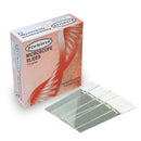 White Premiere Economy Non-Charged Slides (CS/1,440) consumables, shown in the image with detailed product labeling.