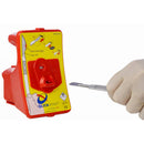 Qlicksmart Blade Remover consumables bottle with safety blade removal system in a clear container