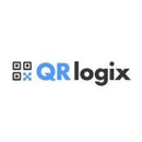 QRlogix LMS software for label printers showing computer screen with software interface and license details on a PC.