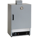 Quincy analog oven for equipment, air-forced model with 14x20.5x12.3 inch dimensions, stainless steel exterior.