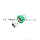 Rankin 3/4" faucet adapter with quick-connect for histology slide stainers, durable plastic accessory for laboratory use.