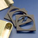 Rankin fiberboard rings for dry ice freezing stage accessories, used to secure items during freezing process.