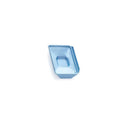 Blue-coated metal base molds for biomedical use, 15x15x5 mm, Rankin Biomedical consumables, set of 12.