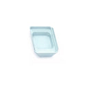 Set of 12 Rankin Biomedical coated metal base molds, 15x15x5 mm, blue, durable consumables for laboratory use