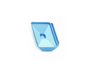 Blue-coated metal base molds for biomedical use, 15x15x5 mm, Rankin Biomedical consumables, pack of 12.