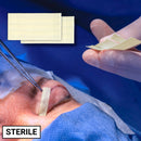 Box of 50 sterile Rankin wound closure strips, adhesive medical consumables for quick and secure wound sealing.