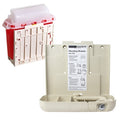 Rankin sharps container wall mounting brackets for 1-qt and 2-qt consumables, designed for secure attachment and safety.