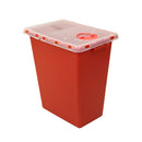 Rankin sharps containers, 1-quart size, durable consumables for safe disposal of used needles and medical sharps.
