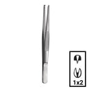 Rankin Teeth Tissue Forceps, consumables, stainless steel dental instrument with textured handles for precise tissue handling.