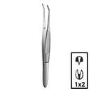 Pair of Rankin Teeth Tissue Forceps, dental consumables with precision tips, used for tissue handling in dental procedures.