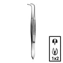 Rankin Teeth Tissue Forceps, consumables, stainless steel dental instrument, with fine tips for tissue handling.