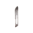 Box of 100 sterile Medi-Cut stainless steel scalpel blades by Rankin, precision surgical consumables for medical procedures.