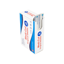 Box of 100 sterile Medi-Cut stainless steel scalpel blades by Rankin, neatly arranged in a packaging box for medical use.