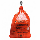 Rankin Biohazard Bowtie Waste Bags, 10-gallon consumables, 25 x 35-inch biohazard disposal bags in a pack of 100.